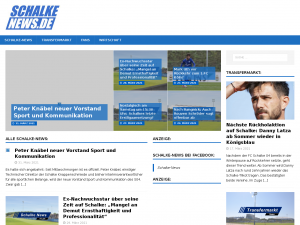 Screenshot des Blogs Schalke-News