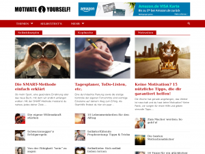 Screenshot des Blogs Motivations-, Erfolgs- & Glücksratgeber | Motivate Yourself!