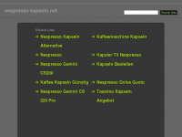 Screenshot des Blogs Nespresso Kapseln