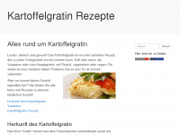 Screenshot des Blogs Kartoffelgratin Rezepte