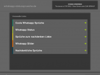 Screenshot des Blogs Status Sprueche