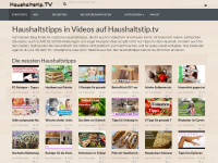 Screenshot des Blogs Tricks für den Haushalt in Clips