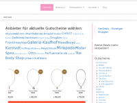 Screenshot des Blogs Gutscheine & Sales auf HerDeals.de