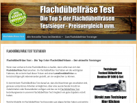 Screenshot des Blogs Flachdübelfräse Test.de