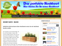 Screenshot des Blogs Hochbeet Kaufen Ratgeber