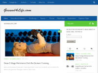 Screenshot des Blogs Gesund4Life.com – Blog über Gesundheit, Ernährung und Medizin