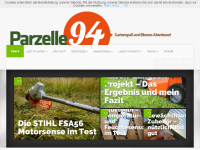 Screenshot des Blogs Parzelle94.de – Garten, Gemüse, Bienen und ich.