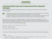 Screenshot des Blogs METAFAKTEN // Netzgeschehen und freie Software