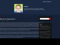 Screenshot des Blogs PatJe.de – Politisches Blog von Patrick Jedamzik