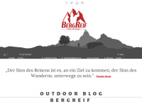Screenshot des Blogs BergReif