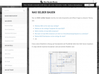 Screenshot des Blogs NAS Selber Bauen