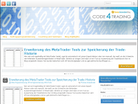 Screenshot des Blogs Code4Trading.com