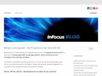 Screenshot des Blogs InFocus Blog