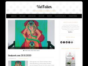 Screenshot des Blogs VielFalten – fortgeschritten leben jenseits der 50