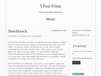 Screenshot des Blogs Paul Fehm