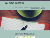 Screenshot des Blogs Nadine Mönch – Autorin, Rezensentin und Bloggerin
