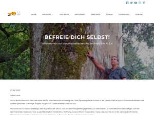 Screenshot des Blogs Befreie dich selbst
