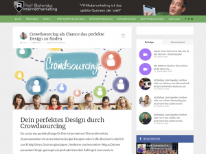 Screenshot des Blogs Ralf Schmitz Onlinemarketing