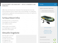 Screenshot des Blogs Schlauchboot zum Baden und Angeln