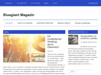Screenshot des Blogs Bluegiant Magazin