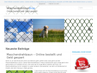 Screenshot des Blogs maschendrahtzaun-shop