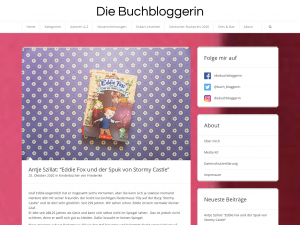 Screenshot des Blogs Die Buchbloggerin