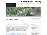 Screenshot des Blogs Kleingarten Leipzig