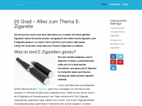 Screenshot des Blogs E-Zigarette Rocks