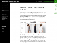 Screenshot des Blogs Mango Online Shop Fanseite