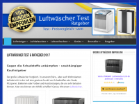 Screenshot des Blogs Luftwäscher Test