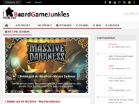 Screenshot des Blogs Boardgamejunkies.de