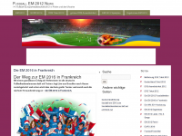 Screenshot des Blogs Fussball EM Blog 2008