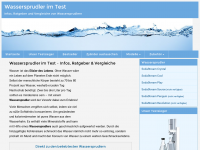 Screenshot des Blogs Trinkwassersprudler im Test
