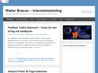 Screenshot des Blogs Walter Bracun – Internetmarketing