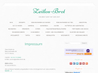 Screenshot des Blogs Zeitlos-Brot