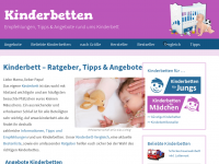 Screenshot des Blogs Kinderbett-ABC
