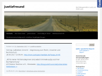 Screenshot des Blogs Justizfreund