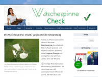 Screenshot des Blogs Wäschespinne Check