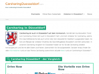 Screenshot des Blogs News zu Carsharing in Düsseldorf