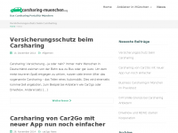 Screenshot des Blogs News zu Carsharing in München