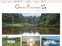 Screenshot des Blogs Gecko Footsteps