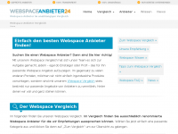 Screenshot des Blogs Webhosting Vergleich