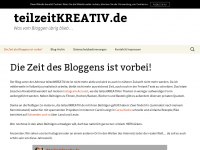 Screenshot des Blogs teilzeitKREATIV.de