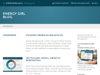 Screenshot des Blogs Energy Girl Blog