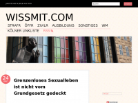 Screenshot des Blogs Wissmit