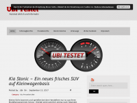 Screenshot des Blogs Ubi testet