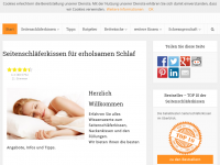 Screenshot des Blogs Seitenschläferkissen