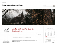 Screenshot des Blogs Die Konfirmation