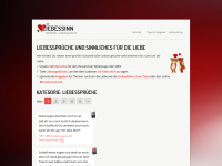 Screenshot des Blogs Liebessprüche bei Liebessinn