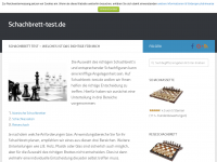 Screenshot des Blogs Schachbrett Test